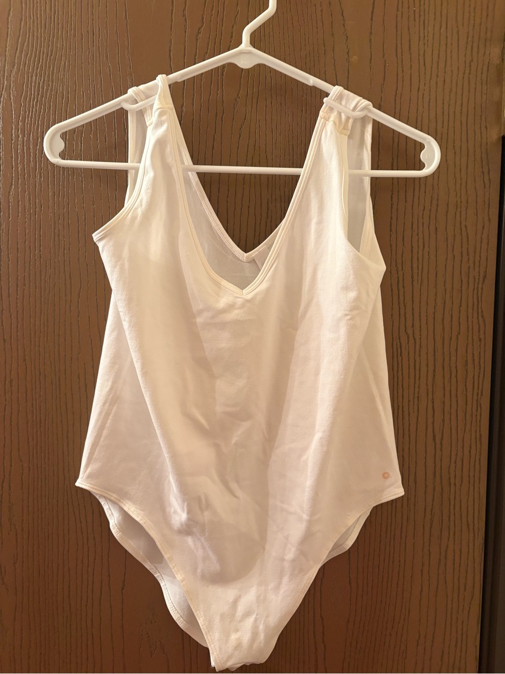 NWT Old Navy White V-Neck One-Piece Bodysuit